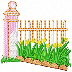 Garden Barriers Embroidery Design 3 Garden Barriers Embroidery Design 3